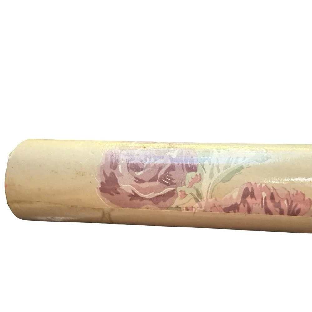 Laura Ashley‎ Vinyl Wall Covering k 174Hollyhock Floral Flower design 308652008